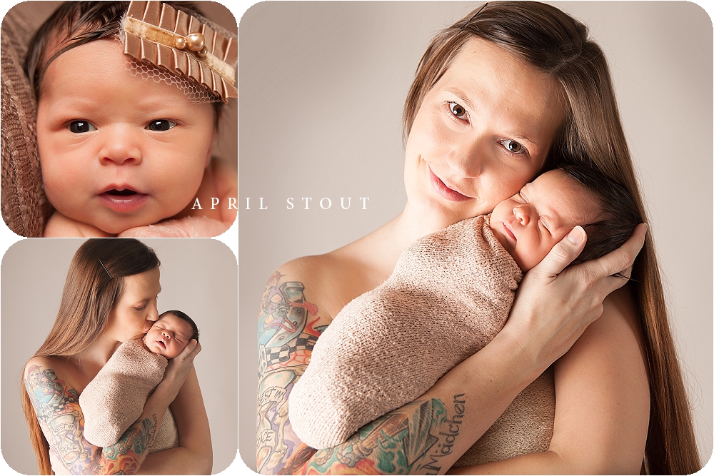 newborn with mother photograph